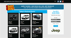 Desktop Screenshot of jeep.specialdailydeals.com