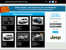 Tablet Screenshot of jeep.specialdailydeals.com